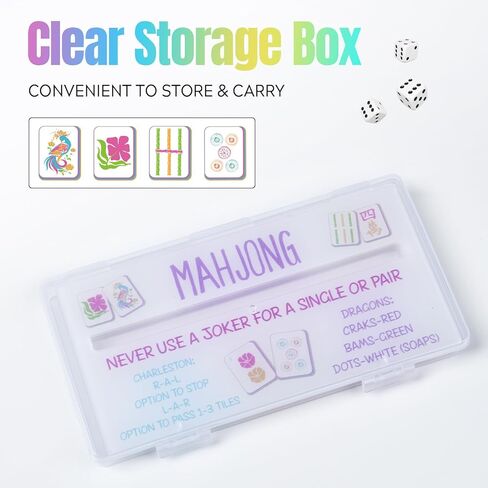 Mahjong Line Finder with Rules, 4 Pack White Mahjong Rules Helper Reader Beginner-Friendly Accessories in Kuwait