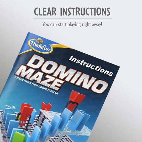 ThinkFun Domino Maze STEM Toy and Logic Game for Boys and Girls Age 8 and Up - Combines The Fun of Dominos with The Challenge of a Puzzle in Saudi Arabia