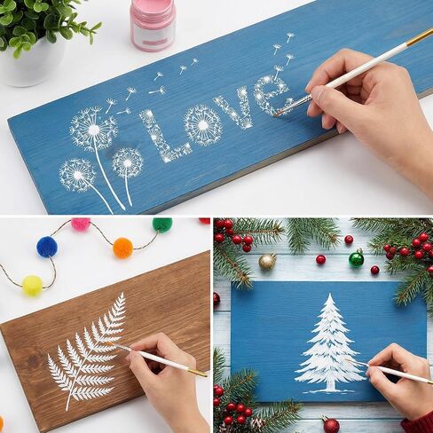 Fine Liner Watercolor Brushes 6Pcs Script Writer Brush For Acrylic Paints Highly Flexible Paint Brushes Extra Long Fine Point Tip Pinstriping Scroll Outlining Brush For Watercolor Gouache Oil Painting in Saudi Arabia