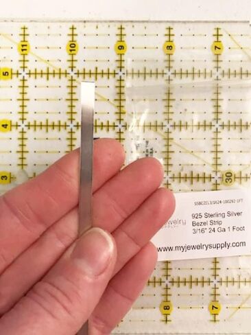 شريط الحافة 925 سلك من الفضة الإسترلينية 3/16 بوصة × 24 مقياس 1 قدم بواسطة CRAFT WIRE in Saudi Arabia