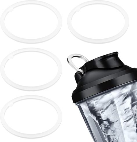 4PCS Gasket Replacement for VOLTRX Electric Protein Shaker Bottle 24oz, Silicone Sealing Ring Gaskets Seal Parts Leak-Proof,Replacement Seal Part for Spout Lid BPA-Free in Saudi Arabia