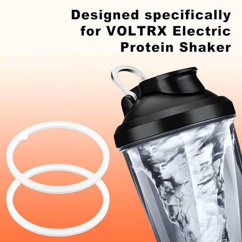 4PCS Gasket Replacement for VOLTRX Electric Protein Shaker Bottle 24oz, Silicone Sealing Ring Gaskets Seal Parts Leak-Proof,Replacement Seal Part for Spout Lid BPA-Free in Saudi Arabia