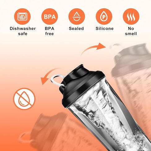 4PCS Gasket Replacement for VOLTRX Electric Protein Shaker Bottle 24oz, Silicone Sealing Ring Gaskets Seal Parts Leak-Proof,Replacement Seal Part for Spout Lid BPA-Free in Saudi Arabia