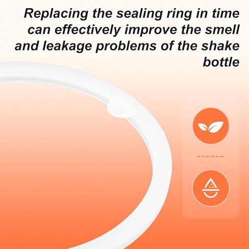 4PCS Gasket Replacement for VOLTRX Electric Protein Shaker Bottle 24oz, Silicone Sealing Ring Gaskets Seal Parts Leak-Proof,Replacement Seal Part for Spout Lid BPA-Free in Saudi Arabia