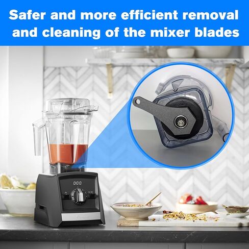 مفتاح إزالة شفرة الخلاط لسلسلة Vitamix Ascent، أداة تفكيك ملحقات خلاط Vitamix - أسود in Saudi Arabia