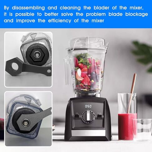 مفتاح إزالة شفرة الخلاط لسلسلة Vitamix Ascent، أداة تفكيك ملحقات خلاط Vitamix - أسود in Saudi Arabia