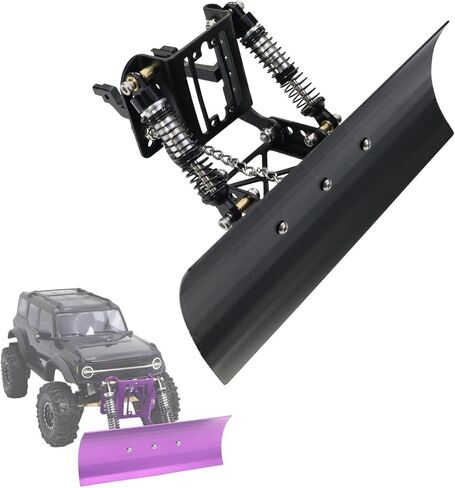 محراث ثلج قابل للتعديل من الألومنيوم 1/18 متوافق مع TRX4M Bronco وDefender، جزء ترقية مجرفة الرمال الثلجية للسيارة RC الزاحفة in Kuwait