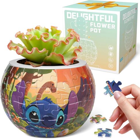 3D Puzzles Flower Pots, Puzzles for Adults and Kids,Small,Cactus Decor,Succulent Planters Pots for Indoor,Plant Gifts for Plant in Saudi Arabia