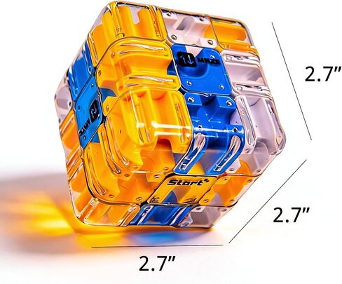 2 Pack 3D Rolling Ball Maze Cube for Adults, Sensory Toys Labyrinth 3D Puzzle Maze Cube, Educational Learning Toys for Logical Thinking Holidays in Saudi Arabia
