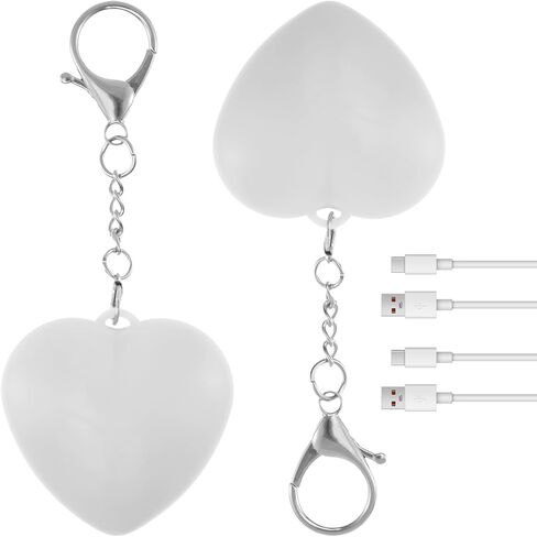 2Pcs Purse Glow Heart Light, LED Automatic Sensor Handbag Lights, Touch Activated Bag Light, Mini Handbag Purse Lamp for Purse Women Girls (Love) in Saudi Arabia