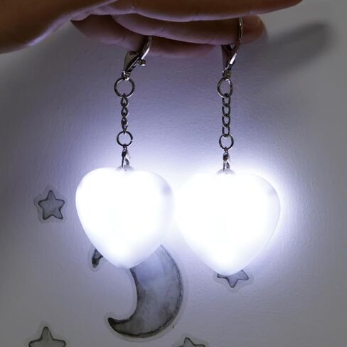2Pcs Purse Glow Heart Light, LED Automatic Sensor Handbag Lights, Touch Activated Bag Light, Mini Handbag Purse Lamp for Purse Women Girls (Love) in Saudi Arabia