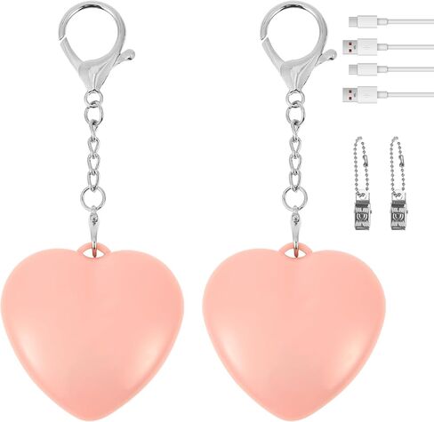 2Pcs Purse Glow Heart Light, LED Automatic Sensor Handbag Lights, Touch Activated Bag Light, Mini Handbag Purse Lamp for Purse Women Girls (Love) in Saudi Arabia