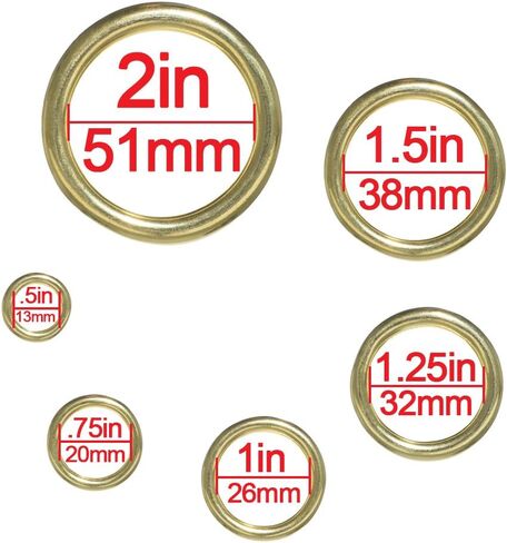 Craft County Brass O-Rings (1 Inch, 15 Pack) in Saudi Arabia