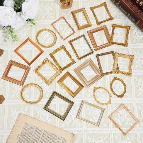 Classicseali 180pcs ملصقات الإطار لسكرابوكينغ، ملصقات إطار الصورة القابلة للصق، خمر القصاصات إطارات الصور ملصق، ديكورات سجل القصاصات لألبوم DIY غير المرغوب فيه مجلة سكرابوكينغ الحرف in Saudi Arabia