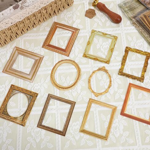 Classicseali 180pcs ملصقات الإطار لسكرابوكينغ، ملصقات إطار الصورة القابلة للصق، خمر القصاصات إطارات الصور ملصق، ديكورات سجل القصاصات لألبوم DIY غير المرغوب فيه مجلة سكرابوكينغ الحرف in Saudi Arabia
