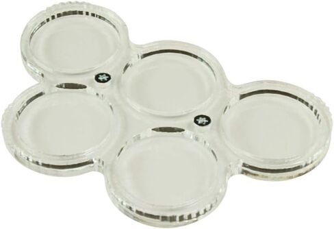LITKO 5-Figure 25mm Circle Display Tray Compatible with Warhammer 40K, Clear in Saudi Arabia