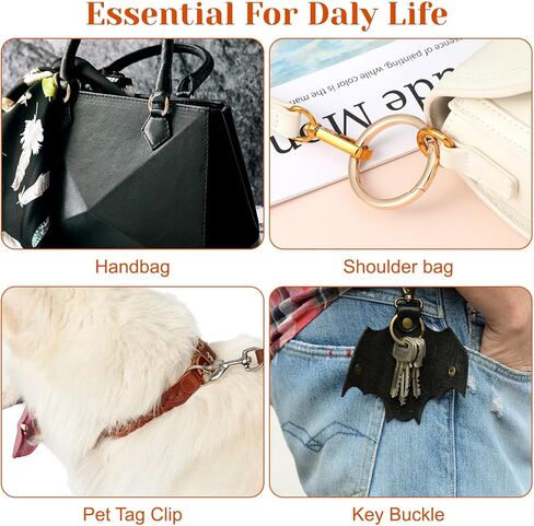 6 قطعة حلقة تسلق مستديرة 2in دائرة حلقة تسلق O مشبك حلقي سلسلة مفاتيح ذهبية كليب ل Keyrings مشبك أكياس المحافظ مفاتيح حقيبة يد الحرف in Kuwait