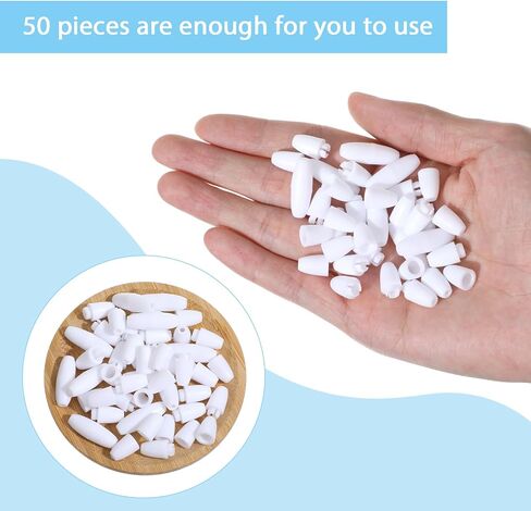 50Pcs Breakaway Clasp, Plastic Break Away Clasps for Necklace Bracelets Lanyards DIY Crafts White Safety Barrel Connectors for Jewelry Making (24mm) in Saudi Arabia