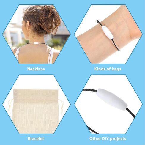 50Pcs Breakaway Clasp, Plastic Break Away Clasps for Necklace Bracelets Lanyards DIY Crafts White Safety Barrel Connectors for Jewelry Making (24mm) in Saudi Arabia