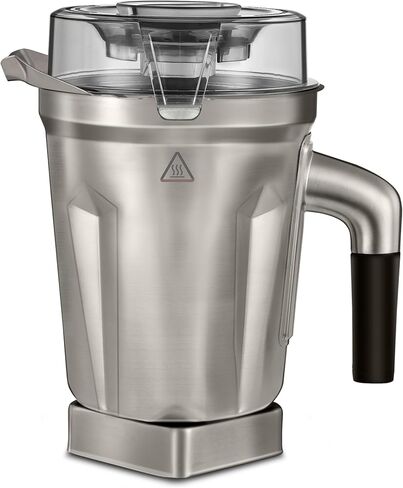 حاوية من الفولاذ المقاوم للصدأ سعة 64oz متوافقة مع خلاط 5200 E310 Vm0102 Vm0103 Vm0197 الكلاسيكي/السلسلة التجارية وما إلى ذلك، كوب وعاء إبريق الخلاط من الفولاذ المقاوم للصدأ، ضمان 5 سنوات in Kuwait
