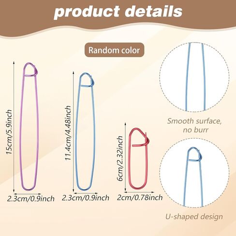 Bamboo Knitting Needles Set Large Size Straight Single Pointed Knitting Needles 10 Inch Long Wooden Sweater Thick Knitting Needle for Beginners, Sock, Scarf, Handmade DIY Knitting & Crochet Supplies in Saudi Arabia