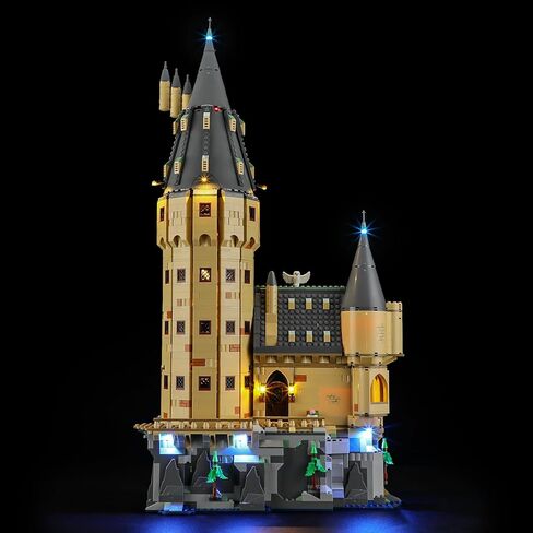 مصباح LED من YEABRICKS لقلعة Lego-76454 Harry Potter Hogwarts™: نموذج مكعبات بناء البرج الرئيسي (مجموعة البناء غير متضمنة) in Saudi Arabia