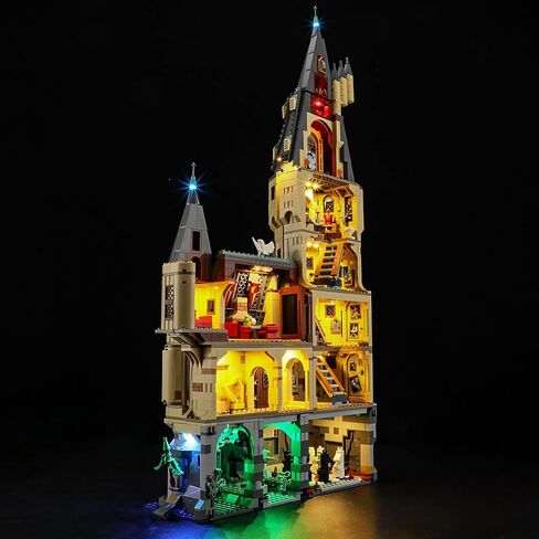 مصباح LED من YEABRICKS لقلعة Lego-76454 Harry Potter Hogwarts™: نموذج مكعبات بناء البرج الرئيسي (مجموعة البناء غير متضمنة) in Saudi Arabia
