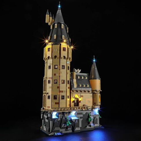 مصباح LED من YEABRICKS لقلعة Lego-76454 Harry Potter Hogwarts™: نموذج مكعبات بناء البرج الرئيسي (مجموعة البناء غير متضمنة) in Saudi Arabia