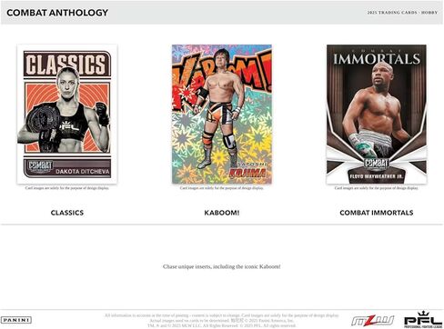 2025 Panini PFL Professional Fighters League Combat Anthology Hobby Trading Card Box (Look for 2 Autographs and 20 Inserts or Parallels per Box on Average) in Saudi Arabia
