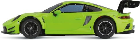 سيارة سباق كاريرا الهجين بورش 911 GT3 R حمض أخضر بمقياس 1:50 أضواء أمامية وخلفية USB-C قابلة للشحن RC مركبة إضافية in Saudi Arabia