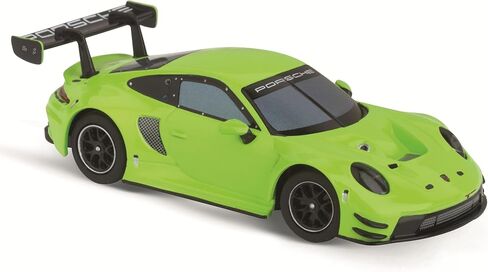 سيارة سباق كاريرا الهجين بورش 911 GT3 R حمض أخضر بمقياس 1:50 أضواء أمامية وخلفية USB-C قابلة للشحن RC مركبة إضافية in Saudi Arabia