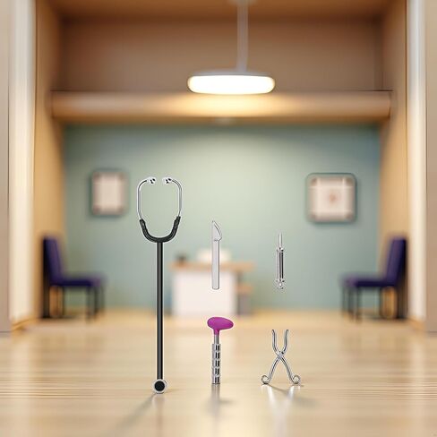 5Pcs Dollhouse Mini Stethoscope Care Tools Dollhouse Dolls Miniature Garden Kit, Hospital Accessories Set for House Decoration Doll Miniature Dollhouse Accessories in Saudi Arabia
