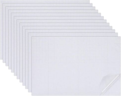 uxcell 12 Sheets Miniature Dollhouse Wallpaper, Self-Adhesive PVC Flooring Wall, Mini Wall Decor for Dollhouse Sand Table Model Accessories 11.81 x 7.87 Inch (White) in Saudi Arabia