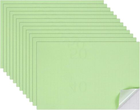 uxcell 12 Sheets Miniature Dollhouse Wallpaper, Self-Adhesive PVC Flooring Wall, Mini Wall Decor for Dollhouse Sand Table Model Accessories 11.81 x 7.87 Inch (White) in Saudi Arabia