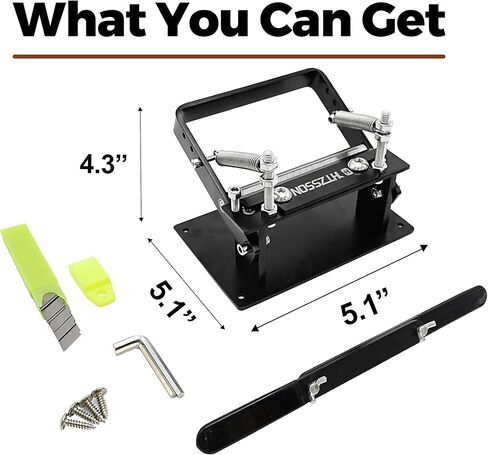 Leather Skiver, Leather Splitter with Pulling Handle,Skiving Machine for Belts, Wallets, Bags & DIY Craft, 3" Width, Aluminum Alloy Build, Black in Saudi Arabia