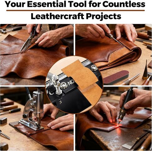 Leather Skiver, Leather Splitter with Pulling Handle,Skiving Machine for Belts, Wallets, Bags & DIY Craft, 3" Width, Aluminum Alloy Build, Black in Saudi Arabia
