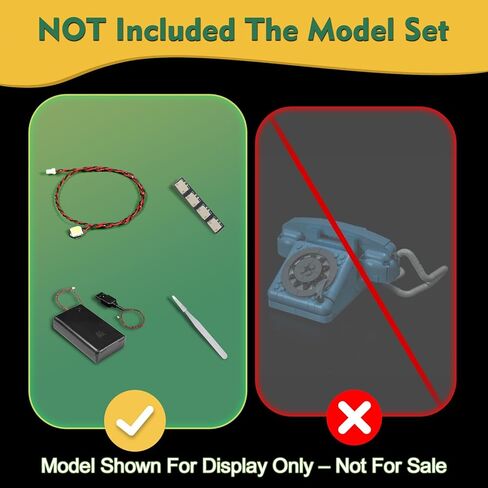 Light kit Compatible with Lego 31174 Retro Telephone - No Model Only Light, LED Lighting Accessories Compatible with Lego Creator 3-in-1 Vintage Phone 31174 in Saudi Arabia