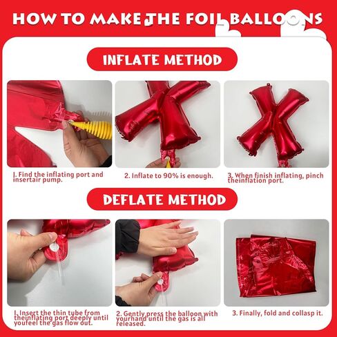 YQUQWN 10 PCS Valentine's Day Balloon Set Includes XOXO Letter Heart BalloonsValentines Day Party Decorations Galentines Events Proposal Setups Wedding Backdrops in Saudi Arabia