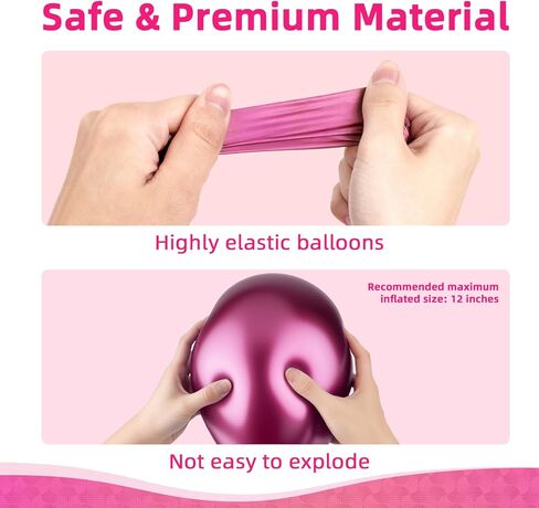 80pcs Pink Balloons, 12 inch Birthday Balloons, Party Balloons, Birthday Decorations, Helium Balloons for Bridal Shower Wedding Party Decorations in Saudi Arabia