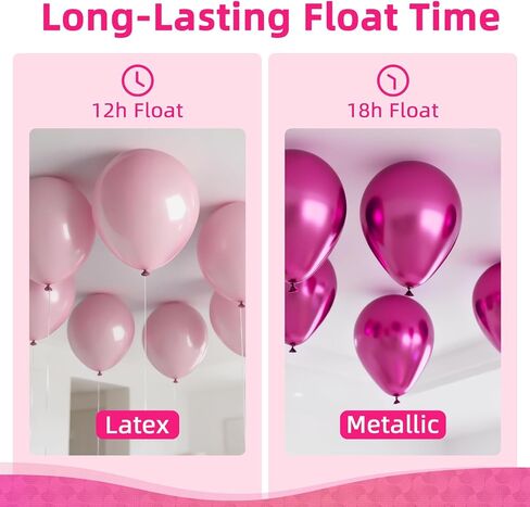 80pcs Pink Balloons, 12 inch Birthday Balloons, Party Balloons, Birthday Decorations, Helium Balloons for Bridal Shower Wedding Party Decorations in Saudi Arabia
