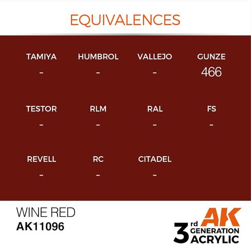 AK Interactive الجيل الثالث أكريليك النبيذ الأحمر 17 مل in Saudi Arabia