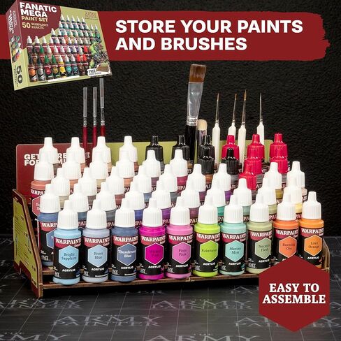 The Army Painter, Ultimate Starter Bundle, Incl: Warpaints Fanatic & Speedpaint 2.0 Mega Set, Wet Palette XL, Battlefield Basing, Masterclass DryBrushes, Black Apron, 2 brushes, Brush on primer in Saudi Arabia