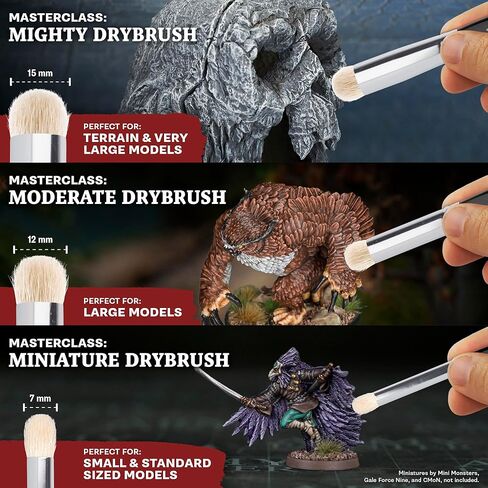 The Army Painter, Ultimate Starter Bundle, Incl: Warpaints Fanatic & Speedpaint 2.0 Mega Set, Wet Palette XL, Battlefield Basing, Masterclass DryBrushes, Black Apron, 2 brushes, Brush on primer in Saudi Arabia