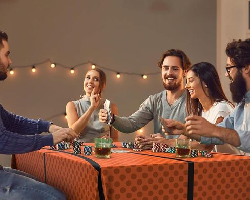 Oudain 6 Pcs Basketball Tablecloth 87 x 51 Inches Disposable Plastic Basketball Table Cover Rectangular Game Day Tablecloth Field for Birthday Decoration Sport Ball Themed Party Supplies in Saudi Arabia