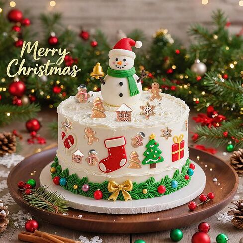FCKLVMC 65 Pcs Mini Resin Christmas Figurines, 5 Style Christmas Miniatures for Crafts, Gingerbread Christmas Ornaments for DIY Christma Goodie Bag Fillers and Winter New Year Holiday Party in Saudi Arabia