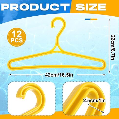 6 Packs Wetsuit Hangers for Scuba Diving & Surfing - Heavy-Duty Drysuit Hanger with Wide Shoulder Design - Black PP Plastic for Drying & Storage in Saudi Arabia