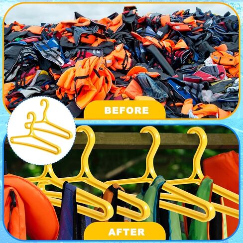 6 Packs Wetsuit Hangers for Scuba Diving & Surfing - Heavy-Duty Drysuit Hanger with Wide Shoulder Design - Black PP Plastic for Drying & Storage in Saudi Arabia