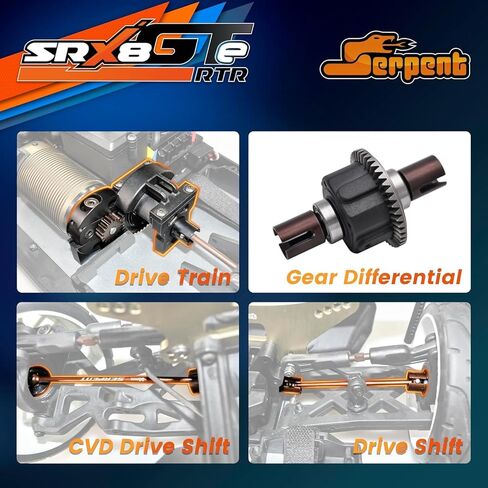 Serpent SRX8 GTE 4wd RTR، سيارة 1/8 4wd GT، سيارة RC بدون فرشاة RTR، جسم مطلي، سرعة عالية، سباق، جاهز للتشغيل، (البطاريات والشاحن غير متضمنة) in Kuwait