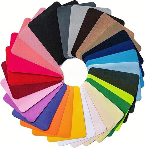 1 Set Fabric Iron Patches Color Rectangular Imitation Denim Cloth Repair Patches for DIY Clothing Hats Bags and More Durable Adhesive Ironing Supplies in Saudi Arabia