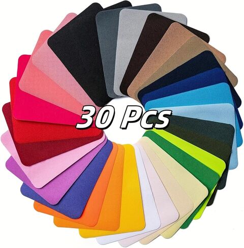 1 Set Fabric Iron Patches Color Rectangular Imitation Denim Cloth Repair Patches for DIY Clothing Hats Bags and More Durable Adhesive Ironing Supplies in Saudi Arabia